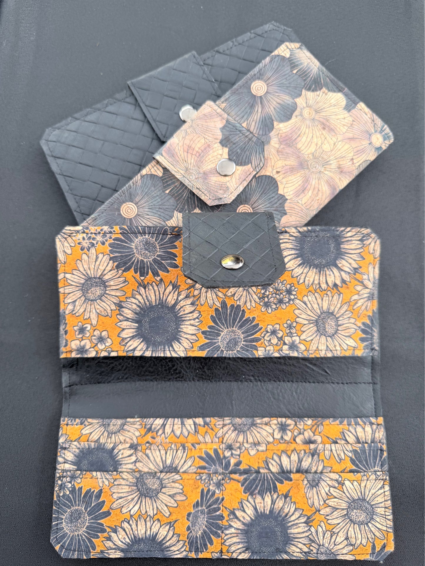 Long Cork Wallet — Single-Fold Snap Wallet