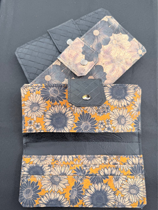Long Cork Wallet — Single-Fold Snap Wallet