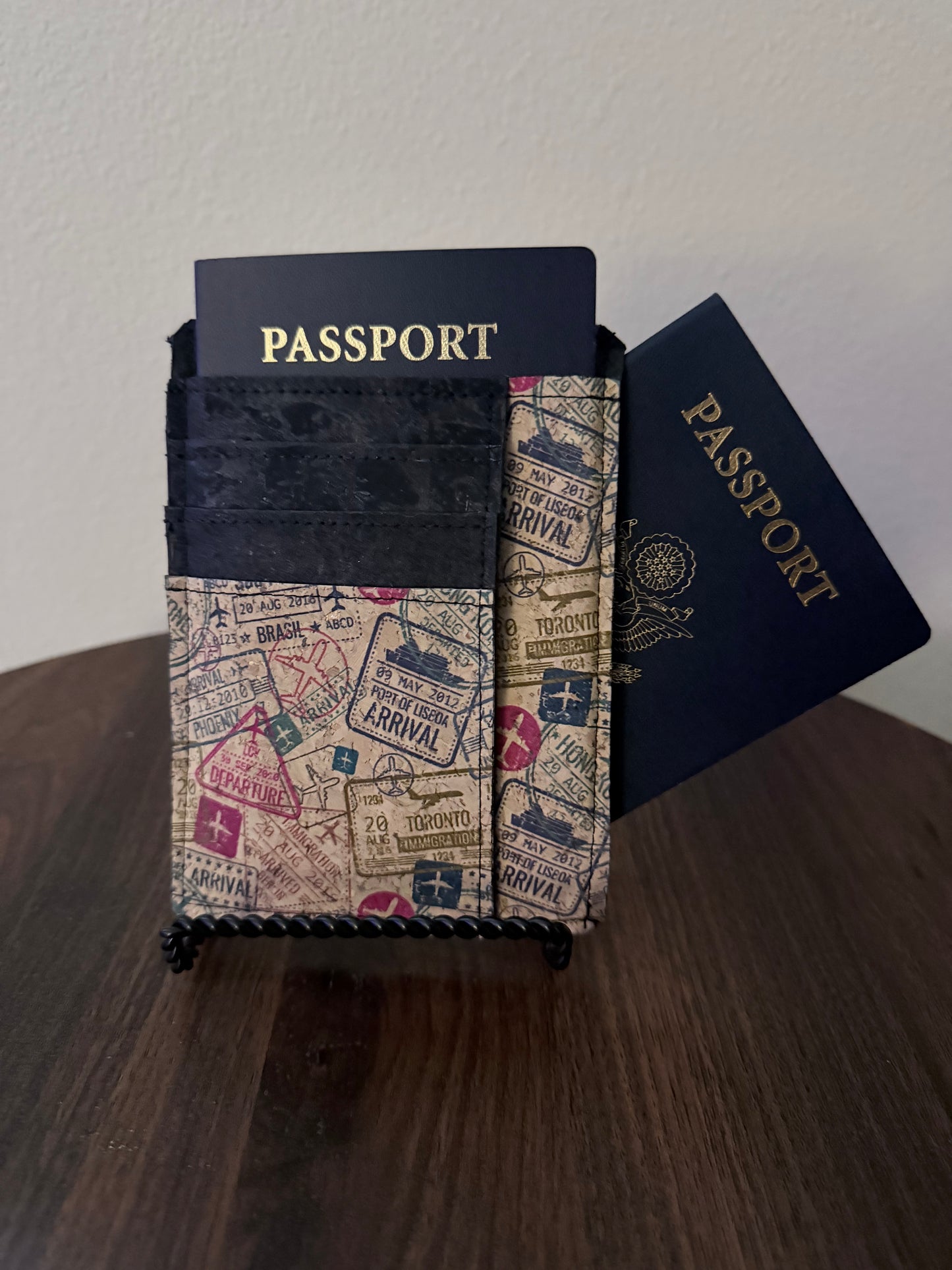Cork Passport Wallet — Travel Document Organizer